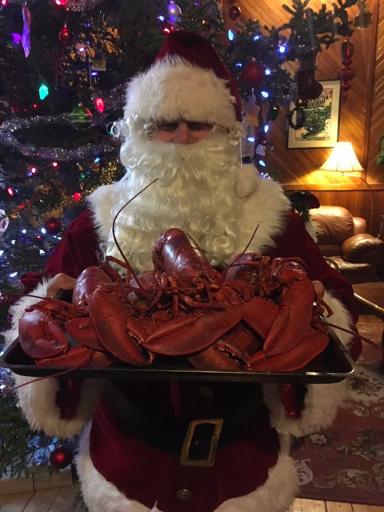 Santa with lobsters
